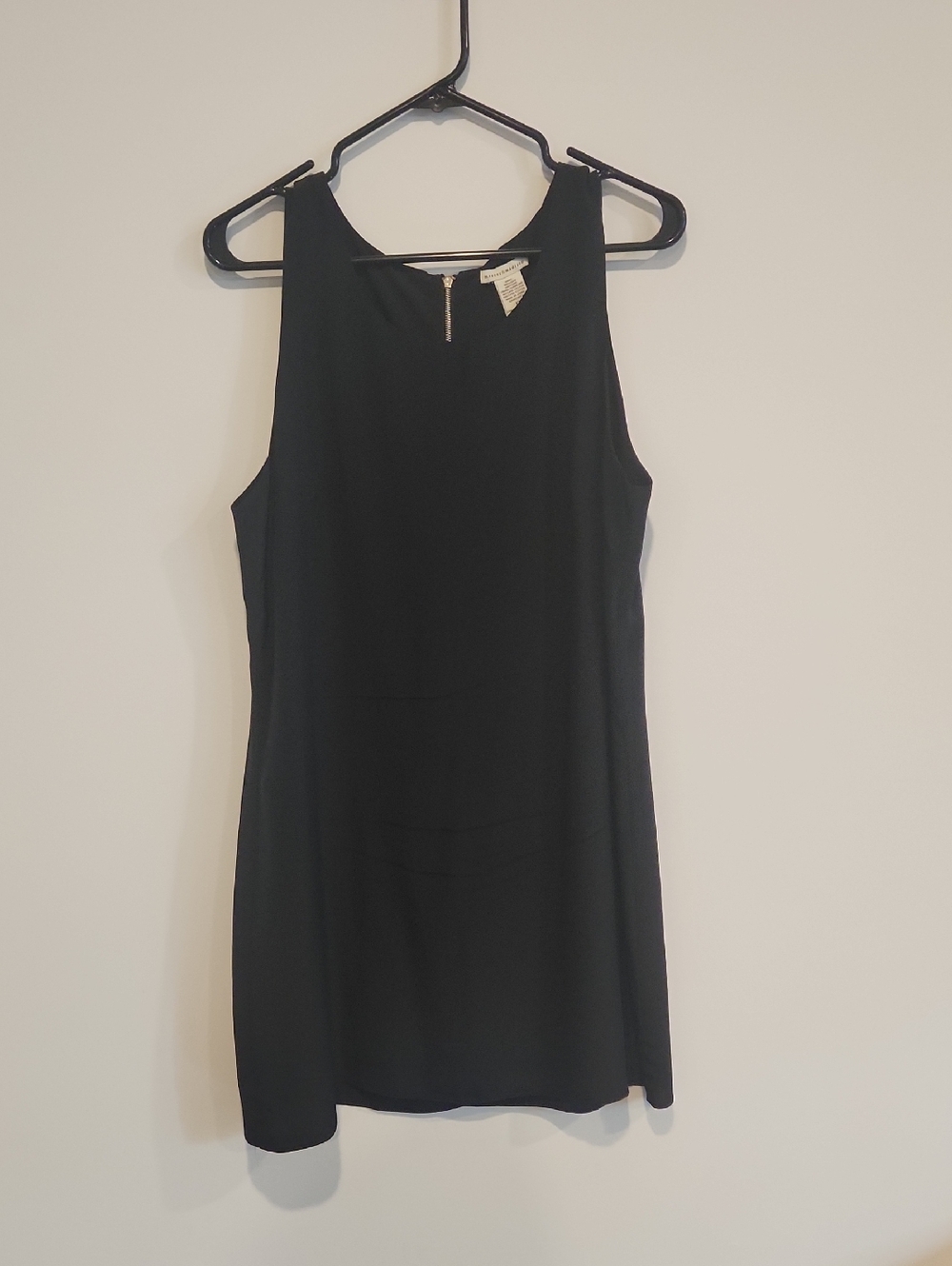 mercer & madison 100% Silk Black Sleeveless Mini Dress